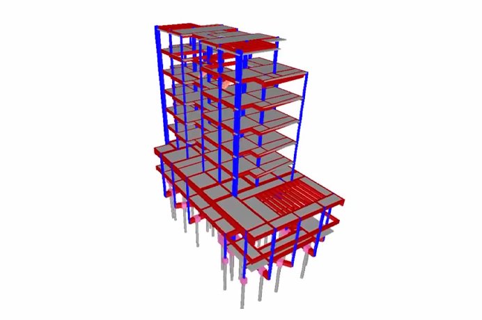 Projeto estrutural em concreto armado, convencional - prédio de 8 pavimentos