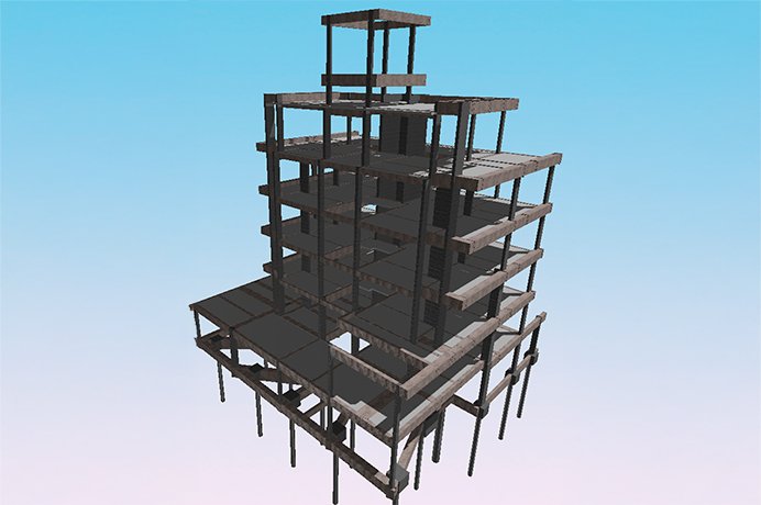 Projeto estrutural e da fundação em concreto armado convencional