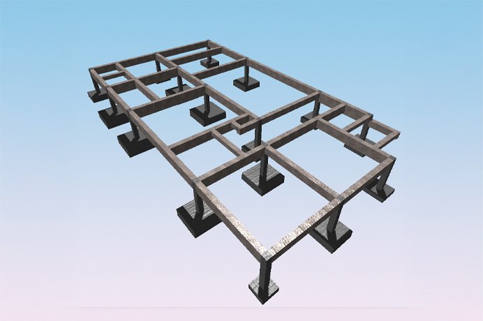 Fundação em sapatas, cintamento para construção em madeira | residência